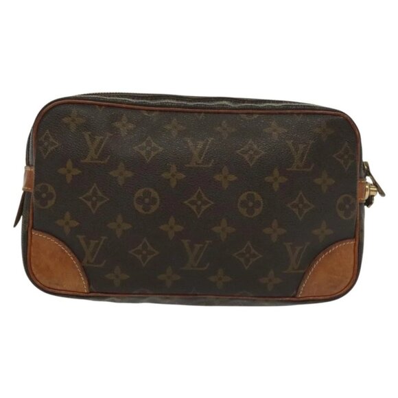 LOUIS VUITTON Monogram Marly Dragonne GM Clutch Bag M51825 LV Auth 137713 - Picture 2 of 15